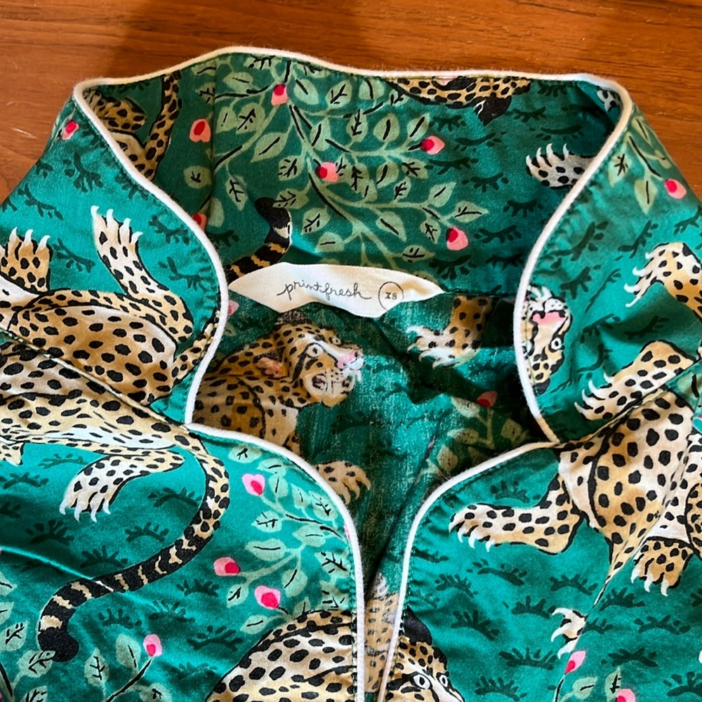 Printfresh XS Bagheera Sleep Shirt in Jade